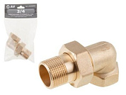Американка угловая вн.-нар. 3/4" с уплотнительным кольцом AV Engineering AVE308008