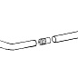 Соединитель пластиковый трубы d16 белый AKS 124148