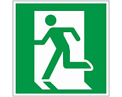 Знак "Выход здесь" (левосторонний) 200х200мм EKF PROxima an-5-01