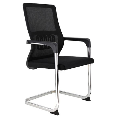 Кресло для посетителей EVERPROF EP-510 сетчатая ткань, черный