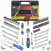 Набор инструментов 82 пр. 3/8"&1/4" 6-гр. KINGTUL KT-4821-5DS