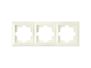 Рамка 3-местная бежевая, Стиль, Bylectrica ЮЛИГ.735212.216 беже