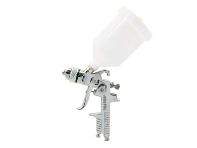 Краскопульт JL827 HVLP 1,7 серии "домашний мастер" верхний пластиковый бачок 0,6л, сопло 1,7 мм, давл. 3,5 бар. JetaPro JL827 HVLP 1.7