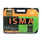 Набор инструментов 216 пр 1/4''&3/8''&1/2'' 6-гр ISMA ISMA-38841