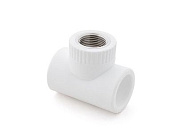 Тройник ПП комб. вн. 25х3/4", бел. РосТурПласт 10746