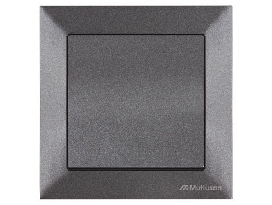 Выключатель 1-клав., скрытый, винт. зажим, дымчатый, DARIA, 10 A, 250 V, IP 20, Mutlusan 21204010295