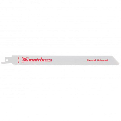 Полотна универсальные для сабельной пилы S1122VF, 200/1,8-2,5 мм, Bimetal, 2 шт, Pro Matrix 782002