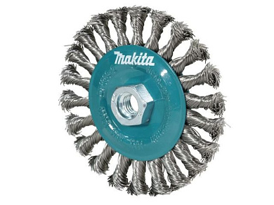 Щетка д/шлиф.маш. проволочная дисковая 125 мм, для УШМ, толстые пучки, нерж. Makita D-77540