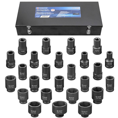 Набор головок ударных 25 пр. 1", 17-22 - 4 гр., 17-75 - 6-гр. Forsage F-8251-5MPB