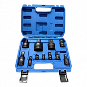 Набор ударных адаптеров для головок 1/4" - 1" 11 пр CrMo H-D HD-10646