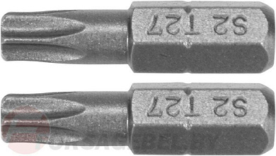 Бита Torx T27x25 мм., 1/4'', 2 шт. AISI S2 Yato YT-77906