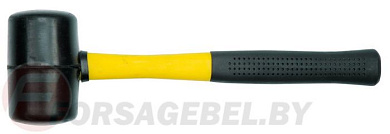 Молоток резиновый с фиберглассовой ручкой d50 мм Vorel 33555