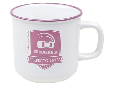 Кружка керамическая, 450 мл, серия Дрифт, белая, PERFECTO LINEA 30-145125