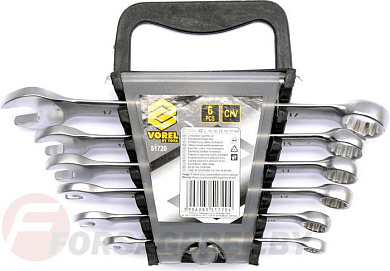 Набор ключей рожково-накидных 8-17 мм 6 пр. CrV Vorel 51720