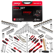Набор инструментов 142 пр. 6-гр 1/4"&3/8"&1/2" DISEN DS41421-5