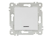 Выключатель 1-клав., с подсветкой, скрытый, без рамки, винт. зажим, белый, RITA, 10 A, 250 V, IP 20, Mutlusan 22004150201