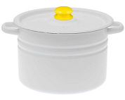 Кастрюля цилиндрическая 8 л светлая Стальэмаль С41620