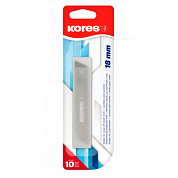 Лезвия для большого ножа "Kores", 18 мм, 10 штук