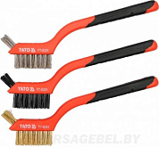 Набор щеток проволочных в наборе 3 шт. Yato YT-6351