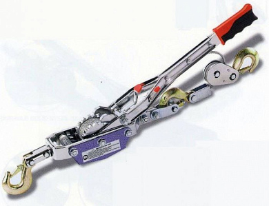 Лебёдка ручная 3 крюка, 4 т, тросс 6 мм x 3 м Jun Kaung HP-147D