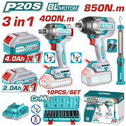 Набор аккумуляторного инструмента TOTAL TOSLI241195