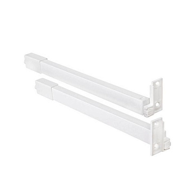 Рейлинг прямоугольный продольный Slimbox РП L-400 белый PL 104803