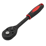 Трещотка реверсивная ударная с резиновой ручкой 1/2'', 24 зуб. ForceKraft FK-80242MPB