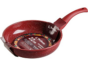 Сковорода ф 22х5.3 см, алюм., антиприг. покр., серия Cook&Fun, бургундия, PERFECTO LINEA 55-225304