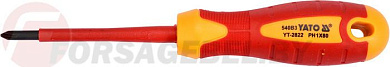 Отвёртка PH1х80 мм 1000V Yato YT-2822