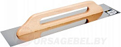 Гладилка нержавеющая 600х125 мм с деревянной ручкой Vorel 06680