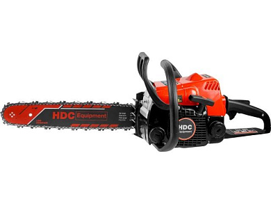 Бензопила HD-C180 шина 40 см 16", 3/8" LP, 1.3 мм, 55 зв. 1.50 кВт, 2.0 л.с., 31.8 см3, вес 4.9 кг HDC Equipment HD6210-3
