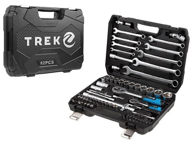 Набор инструментов 82 пр., 1/4"&1/2", 6-гр. TREK TR13082