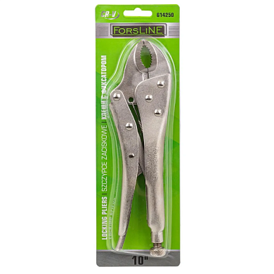 Зажим гейферный с ''овальными губками''10''-250 мм ForsLine FL-614250