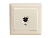 Розетка ТВ, переходная, скрытая, кремовая, DARIA, Mutlusan 21201700102