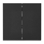 Выключатель 2 клав. проходной, скрытый, 10А графит, Carre, Bylectrica С(6+6) 10-3663 графит