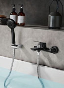 Смеситель для ванны с коротким изливом, латунь, черный L3275B Ledeme