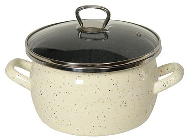 Кастрюля 2,5л (сфера) "Гранит цветной" Сантэкс 1-2425111(Сер.гр)(ЦГ)