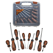 Набор отверток PH, PZ, SL 10 пр FORSTIME FT-7010C