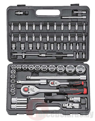 Набор инструмента 6-гр. 68 пр. 1/4"&1/2" Force 4682-5