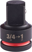 Ударный адаптер для головок 3/4"(F)x1"(М) Milwaukee Shockwave 4932480406
