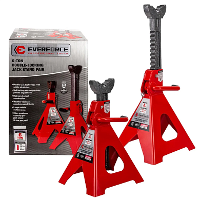 Подставка ремонтная 6 т, 389-605 мм, 2 шт EVERFORCE EF-T46001C