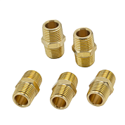 Соединитель резьбовой, наруж. резьба 1/4"х1/4", к-т 5 шт Forsage F-MM04/04K