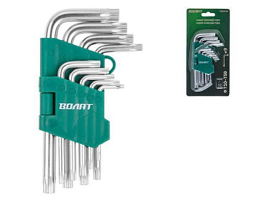 Набор ключей Torx T10-T50 9 пр. коротких ВОЛАТ (11025-09)