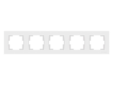 Рамка 5-ая горизонтальная белая, RITA, Mutlusan 22208001501
