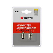 Автолампа тип P21W 24V 21W, BA15S, 2 шт в блистере WÜRTH 07209322