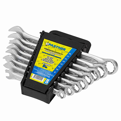 Набор комбинированных ключей 8-19 мм 8 пр. Partner PA-3008MP
