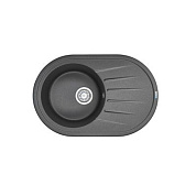 Мойка кварцевая, овальная, ST-7601, 760*500мм, графит, Granula 106477