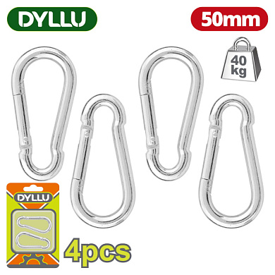 Карабины 50 мм DYLLU DTQL2K02 (4 шт)