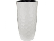 Кашпо МОЗАИКА D340 мм H630 мм со вставкой, кремовый IDEA М3410