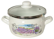 Кастрюля 5,0л (сфера) "Лаванда" Сантэкс 1-2450112(Бл)(Лав)